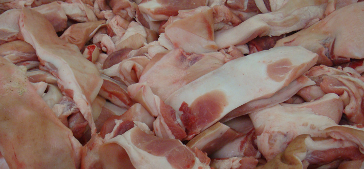 Schweinefleisch Rohwarenartikel Zerlegung