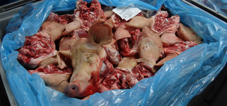 Schweinefleisch Warenkontrolle